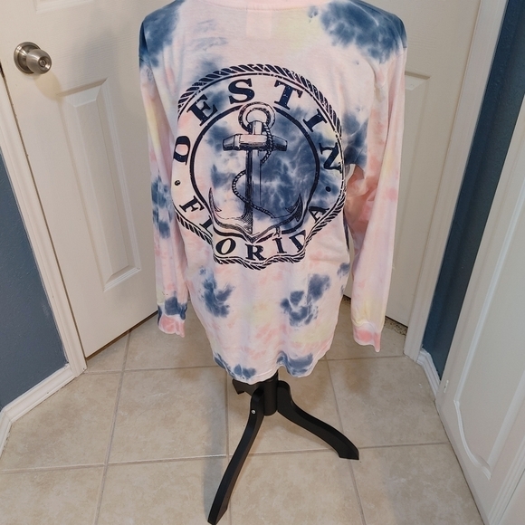 NWOT Exist Tie Dye Long Sleeved shirt w Destin Florida Logo XL - Picture 4 of 15